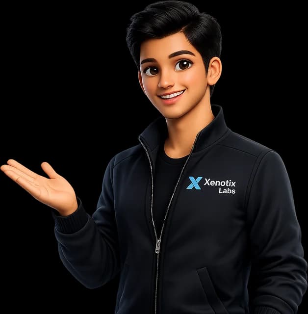 Xen, the Xenotix Labs mascot, explaining the answer